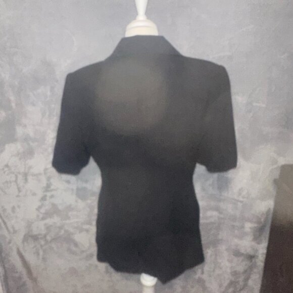 Oleg Cassini Vintage 80s ‎ Double Breasted short sleeved Blazer Size 8 - Picture 2 of 3